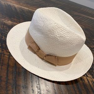 Italian straw hat worn once great condition